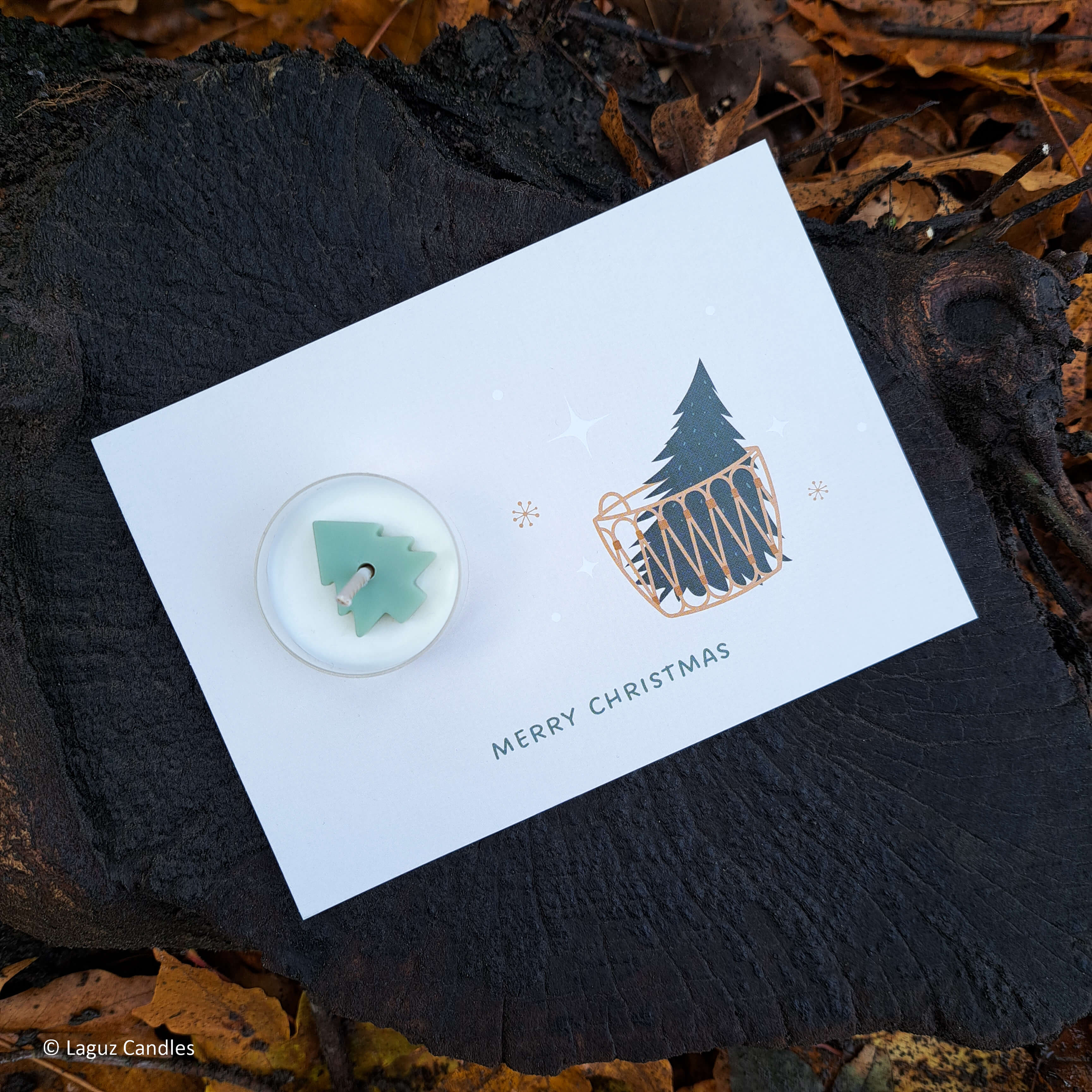 Christmas Tree Card with Tealight